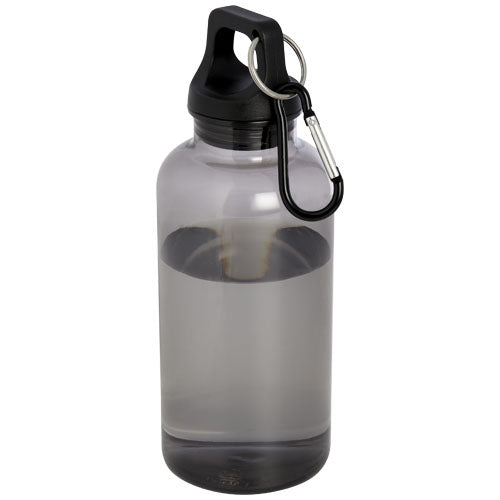 Bidón de 400 ml de plástico reciclado con mosquetón y certificación RCS "Oregon"