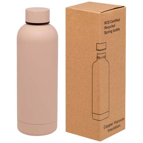 Bidón con aislamiento de cobre de 500 ml de acero inóxidable reciclado con certificado RCS "Spring"