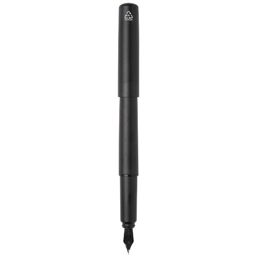 Pluma estilográfica de aluminio reciclado "Lucetta" (tinta negra) - imageBack