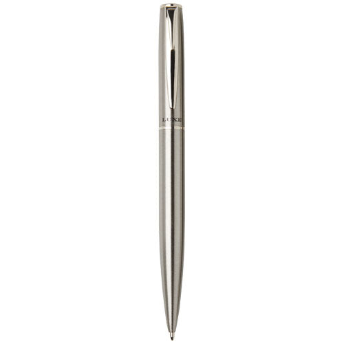 Set de bolígrafo y rollerball de acero inoxidable reciclado "Didimis" (tinta negra) - imageFront