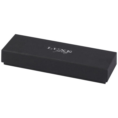 Set de regalo de bolígrafo y rollerball de aluminio reciclado "Lucetto" (tinta negra) - imagePackage