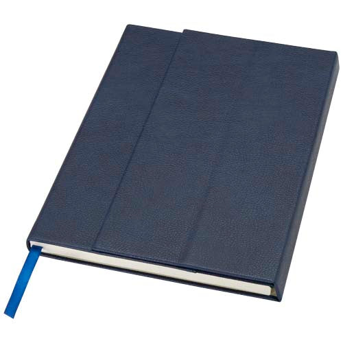 Libreta de tapa dura A5 de cuero regenerado "Alejandra" - 10792051