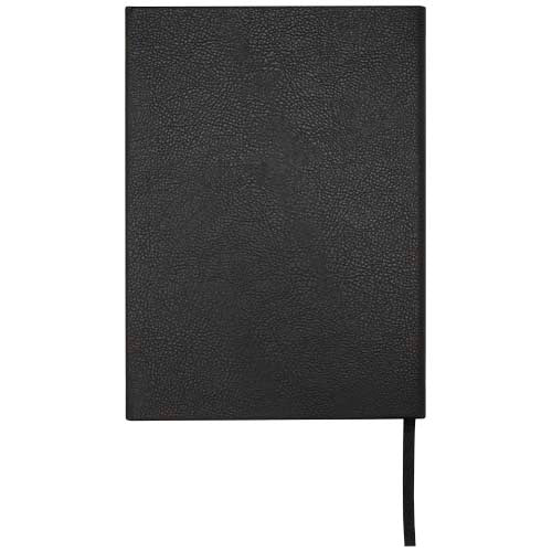 Libreta de tapa dura A5 de cuero regenerado "Alejandra" - imageBack