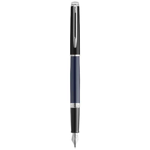 Pluma con bloques de color y ribete plateado "Hemisphere" (tinta azul) - 10793452