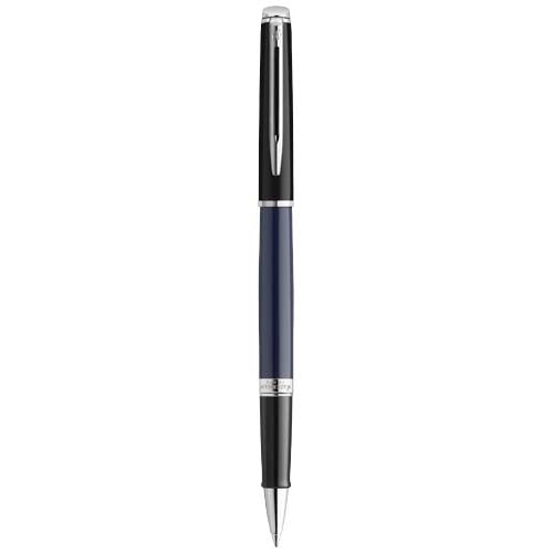 Rollerball con bloques de color y ribete plateado "Hemisphere" (tinta negra) - 10796052