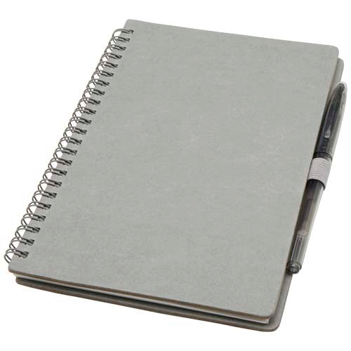 Set de libreta A5 de tapa dura y bolígrafo reutilizables "Slate" (tinta negra)