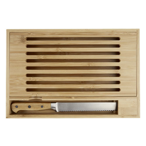 Tabla de cortar de bambú con cuchillo "Pao" - imageFront