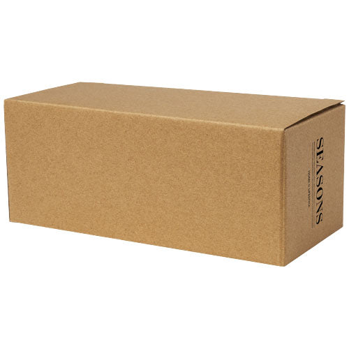 Dos tazas de vidrio de doble pared de 100 ml con posavasos de bambú "Manti" - imagePackage