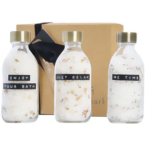 Conjunto de regalo de sal de baño de 3 piezas de 200 ml "Wellmark Just Relax" - 12630601