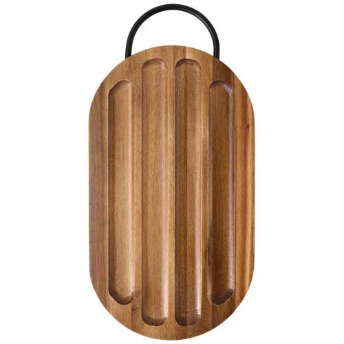 Tabla de cortar de madera de acacia con cuchillo para pan "Prestige" - imageFront