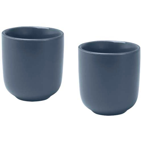 Juego de 2 tazas de espresso de cerámica acabado mate de 90 ml "Male" - 12639755