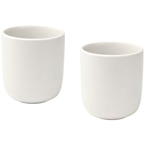 Juego de 2 tazas de cerámica acabado mate de 200 ml "Male" - 12639901