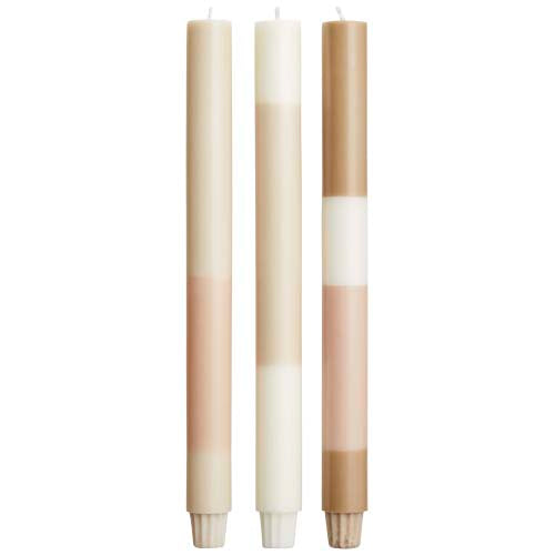 Velas de piedra caliza en capas - set de 3 "Originalhome" - imageFront