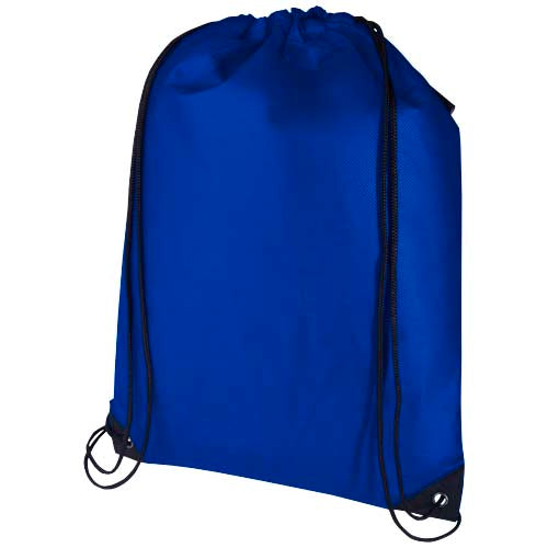 Bolsa de tela sin tejer de material reciclado GRS con cordón de 5 l "Evergreen"