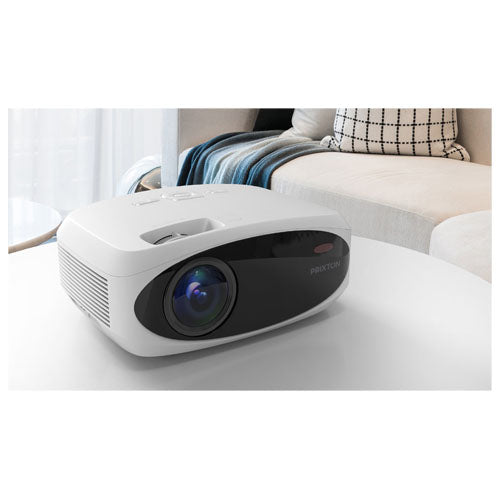 Proyector "Prixton P50 Picasso" con panel de fondo blanco de 100" - imageMood1