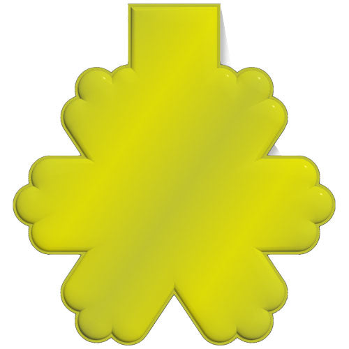 Imán reflectante de PVC de copo de nieve M-10 "RFX™" - 1PR06713