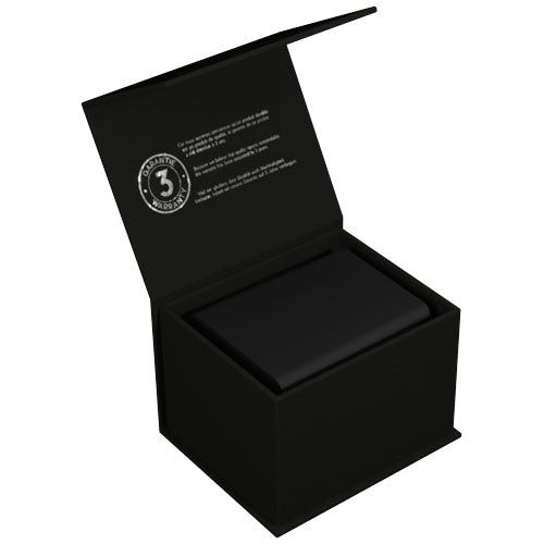 Soporte para lápices antibacteriano con logotipo retroiluminado y doble salida USB "SCX.design O11" - imagePackage