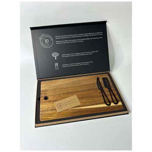 Set de tabla de cortar y cuchillos para queso "SCX.design K06" - imageMood1