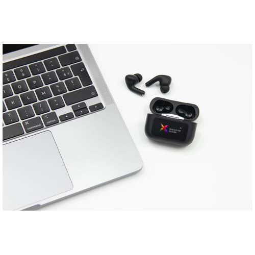 Auriculares con ANC y estuche de carga interactivo con pantalla táctil "SCX.design E26" - imageMood1