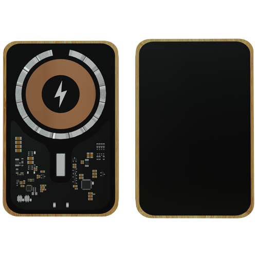 Batería externa de bambú de 10 000 mAh "SCX.design P27MagSafe" - imageFront
