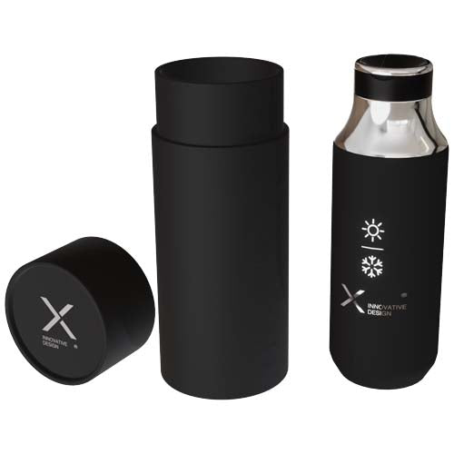 Botella de 500 ml de acero inoxidable con aislamiento y pajita "SCX.design D12" - imagePackage