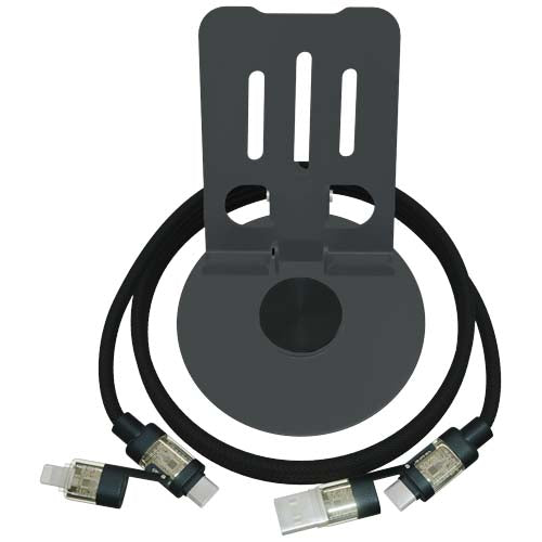 Soporte para teléfono 360° con cable de carga 4 en 1 de 240 W "SCX.design O34" - imageFront
