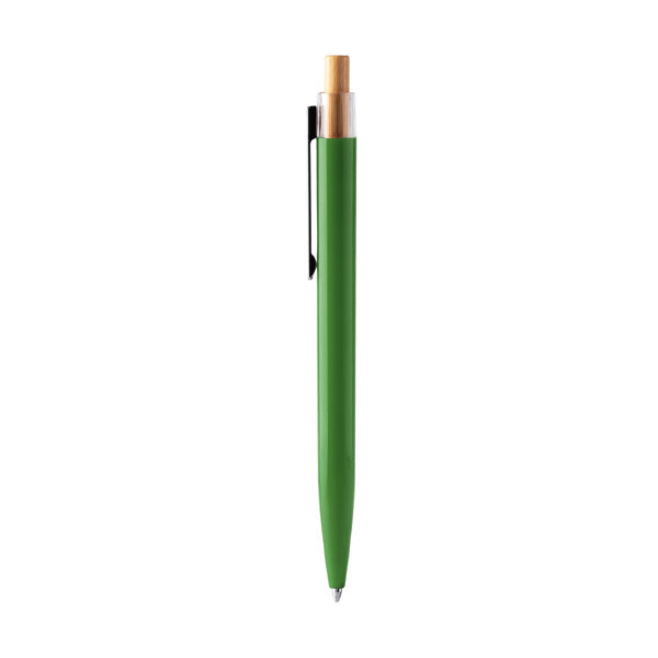 Bolígrafo Diken de ABS reciclado y pulsador de bambú 2026-09-15 14:48:51