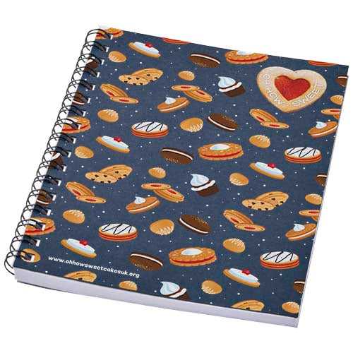 Cuaderno con espiral A6 a color "Desk-Mate®"