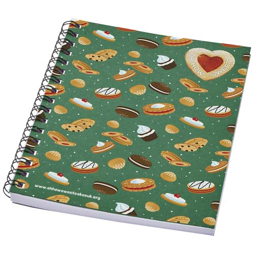 Cuaderno con espiral A6 a color "Desk-Mate®"