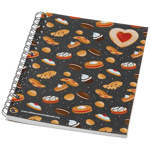 Cuaderno con espiral A6 a color "Desk-Mate®"