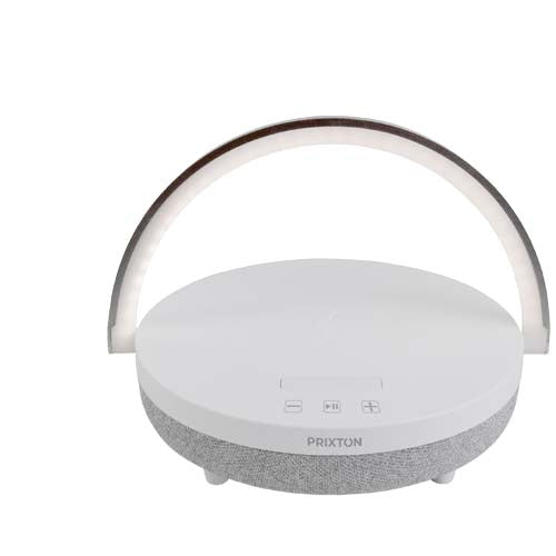 Altavoz Bluetooth® 4 en 1 de 10 W con luz LED y base de carga inalámbrica "Prixton" - 2PA16001