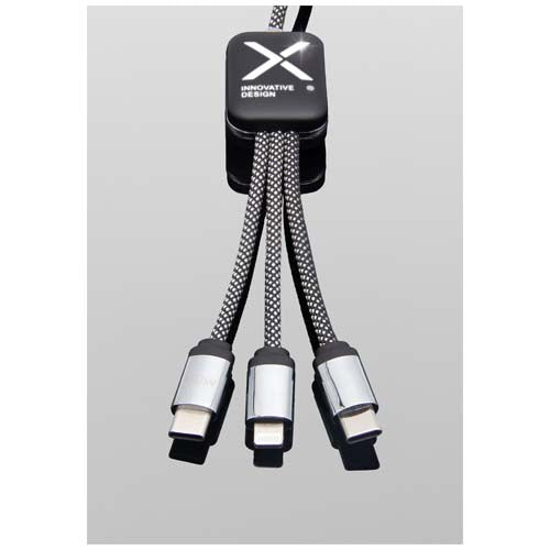 Cable de carga tipo C de 60 W con doble logotipo retroiluminado "SCX.design C33" - imageDetail1