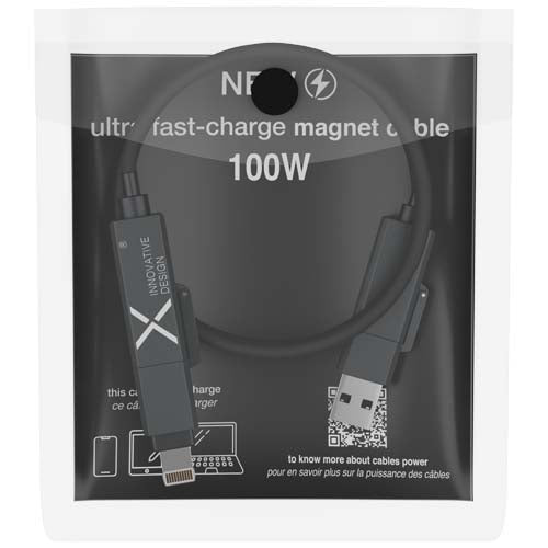 Cable de carga de silicona magnético de 100 W "SCX.design C59" - imagePackage