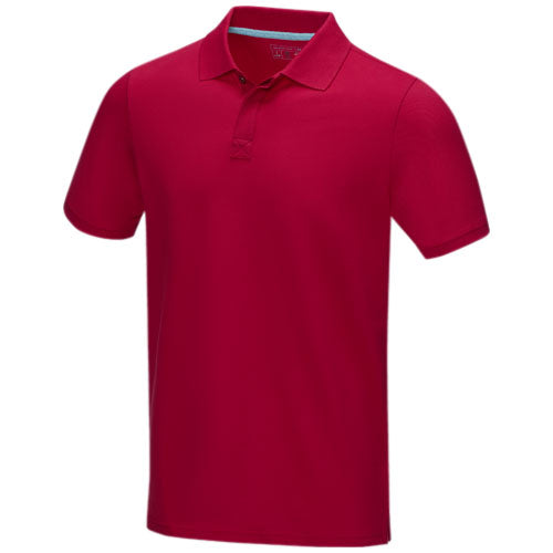 Polo orgánico de manga corta para hombre "Graphite"