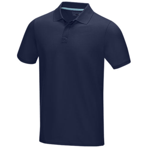 Polo orgánico de manga corta para hombre "Graphite"