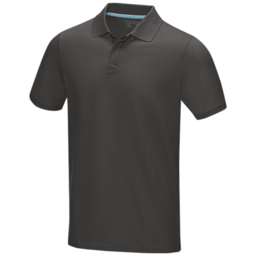 Polo orgánico de manga corta para hombre "Graphite"