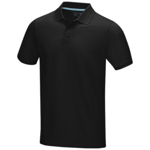 Polo orgánico de manga corta para hombre "Graphite"