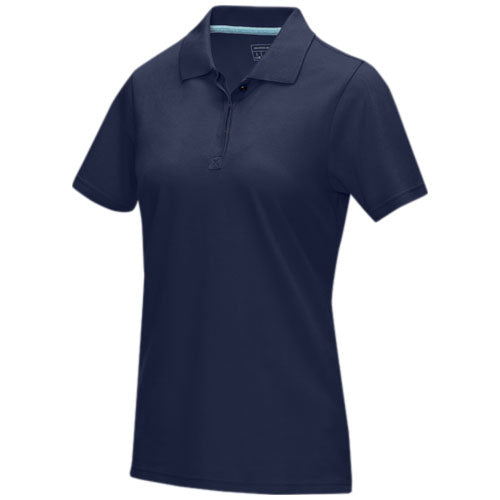 Polo orgánico de manga corta para mujer "Graphite"
