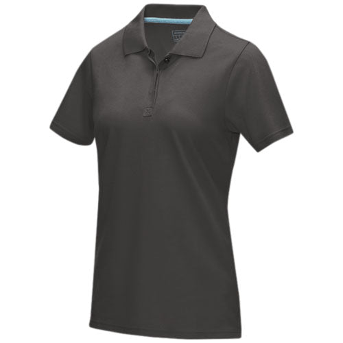 Polo orgánico de manga corta para mujer "Graphite"
