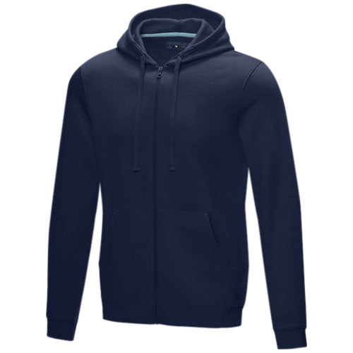 Sudadera con capucha y cremallera completa de orgánico para hombre "Ruby"