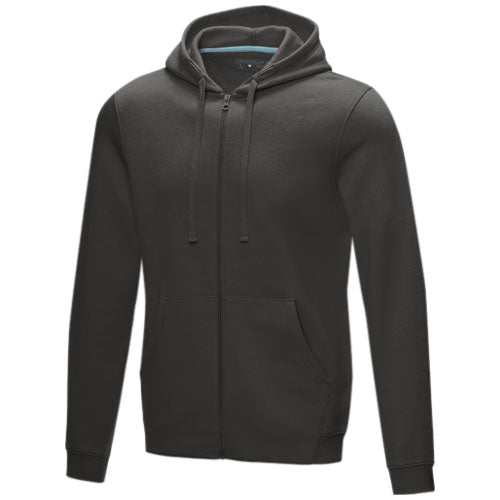 Sudadera con capucha y cremallera completa de orgánico para hombre "Ruby"