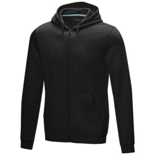 Sudadera con capucha y cremallera completa de orgánico para hombre "Ruby"