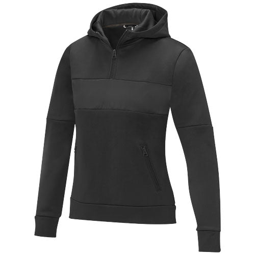 Sudadera anorak con capucha con media cremallera para mujer "Sayan"