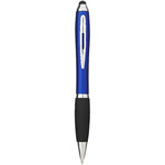 Bolígrafo stylus de color con empuñadura negra "Nash"