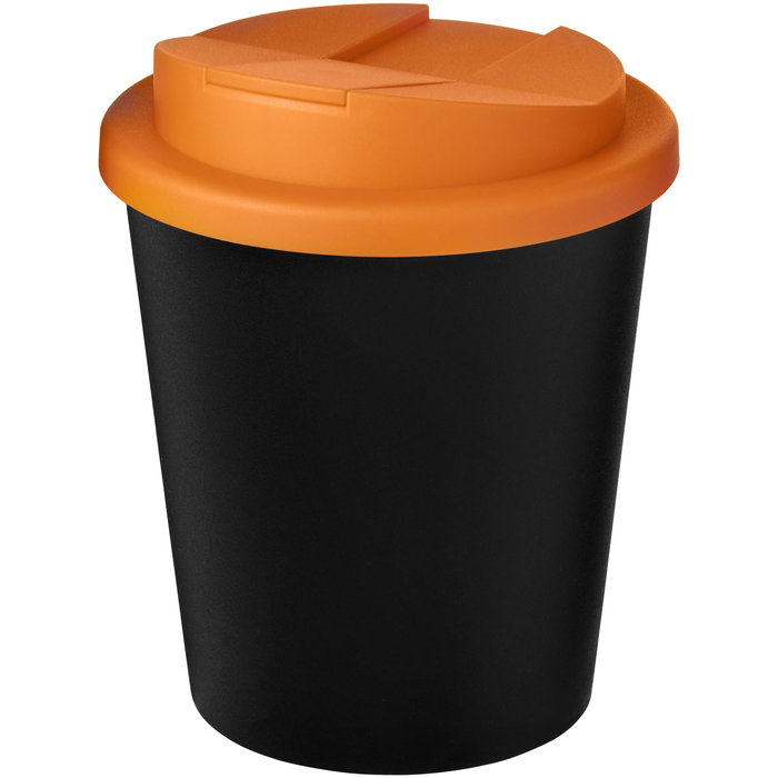 Vaso reciclado de 250 ml con tapa antigoteo "Americano® Espresso Eco" 