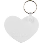 Llavero reciclado con forma de corazón "Tait"