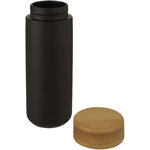 Vaso de cerámica de 300 ml con tapa de bambú "Lumi"