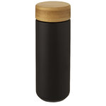 Vaso de cerámica de 300 ml con tapa de bambú "Lumi"