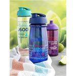 Bidón deportivo con Tapa Flip de 600 ml H2O Active® "Pulse" 
