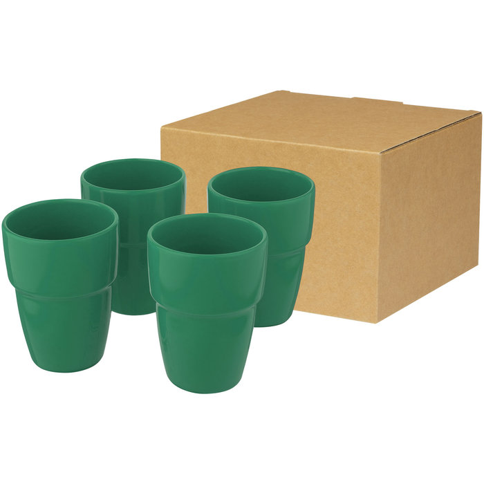 Set de regalo de 4 vasos apilables de 280 ml "Staki"